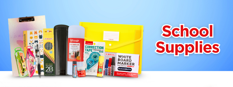 School Supplies Banner